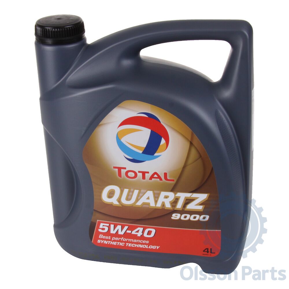 2x Total Quartz Synthetic Engine Oil 9000 Performance 5W40 1L 166243 for  BMW 